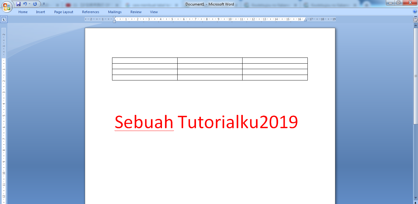 Bagaimana Cara membuat Tabel Terbuka Pada Skripsi Secara Simple dan