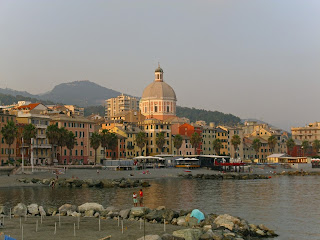 The promenade at Pegli, an upmarket area of Genoa