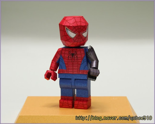 Yobees Lego Mini Figure Paper Craft Lego Spiderman Paper Craft