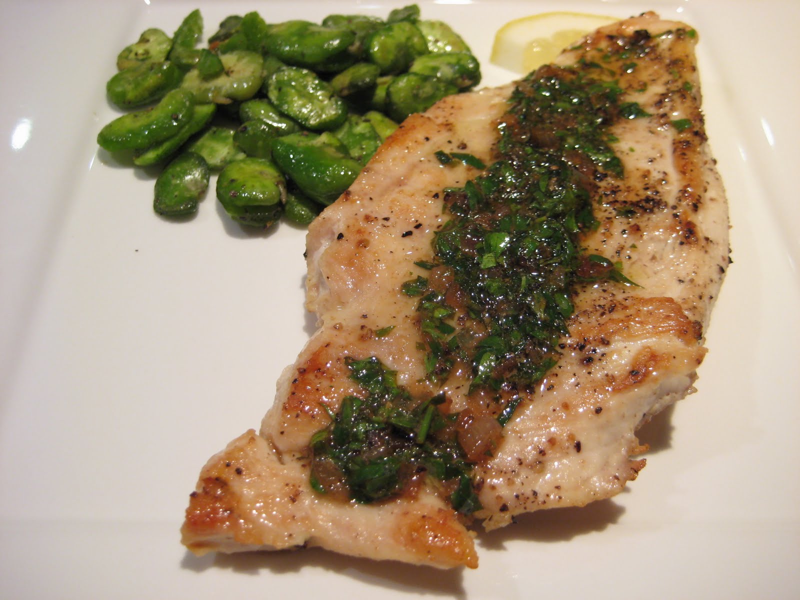 Lexi's Kitchen PANSEARED CHICKEN WITH TARRAGON BUTTER SAUCE