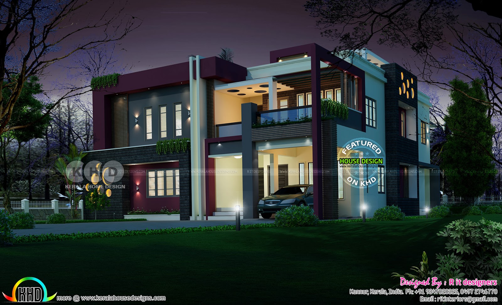 Stunning Luxury Contemporary House With 5 Bedrooms Kerala