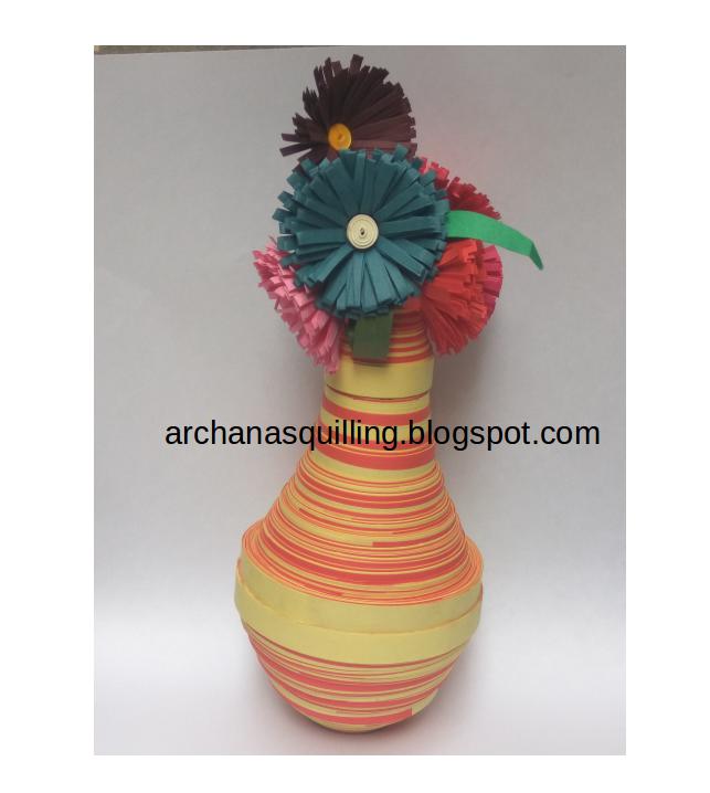 to the world of Archana's Quilling Art Quilling flower vase