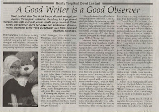 A Good Writer is A Good Observer