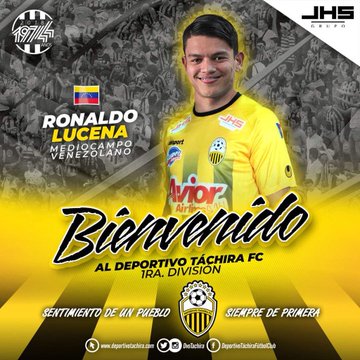 Oficial: Deportivo Táchira, llega Ronaldo Lucena