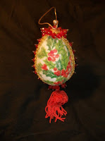 Styrofoam egg ornaments