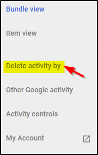 delete by activity