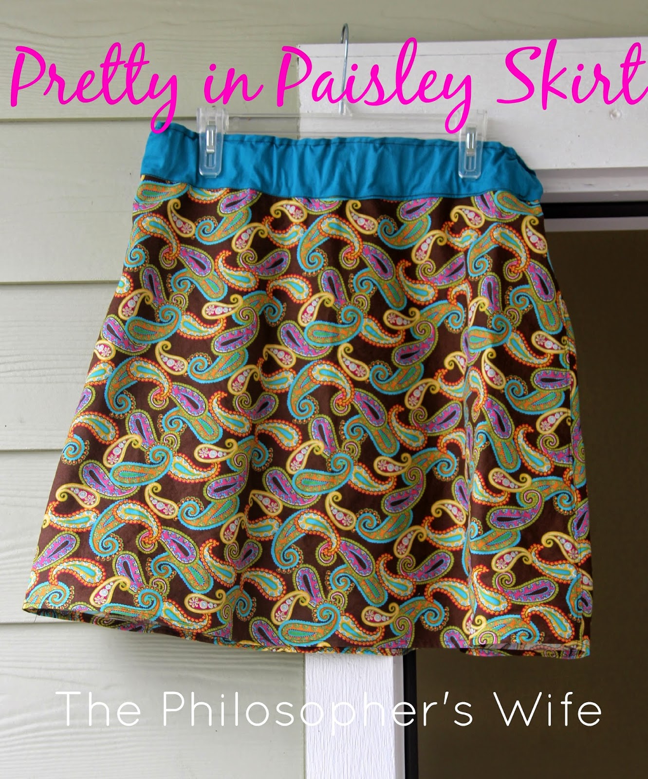 The Philosopher's Wife: Pretty in Paisley Skirt