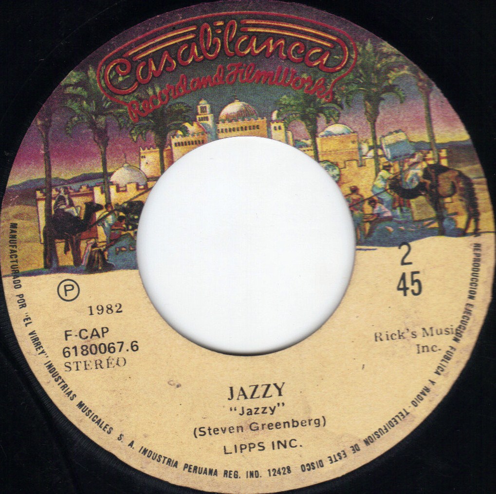 Peruvian 45s LIPPS, INC. "Designer music / Jazzy" Casablanca