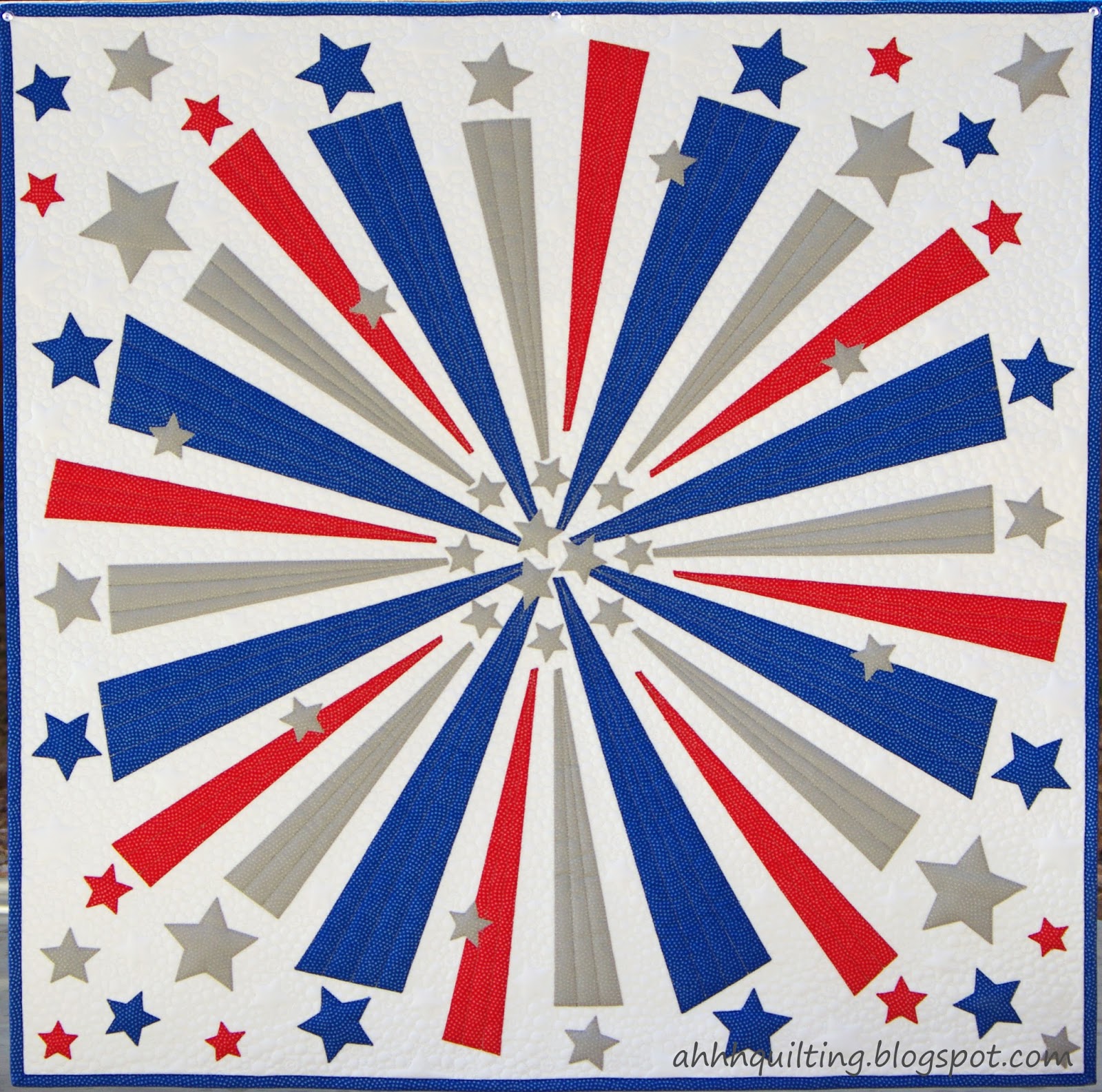Firework Quilt Ahhh...Quilting
