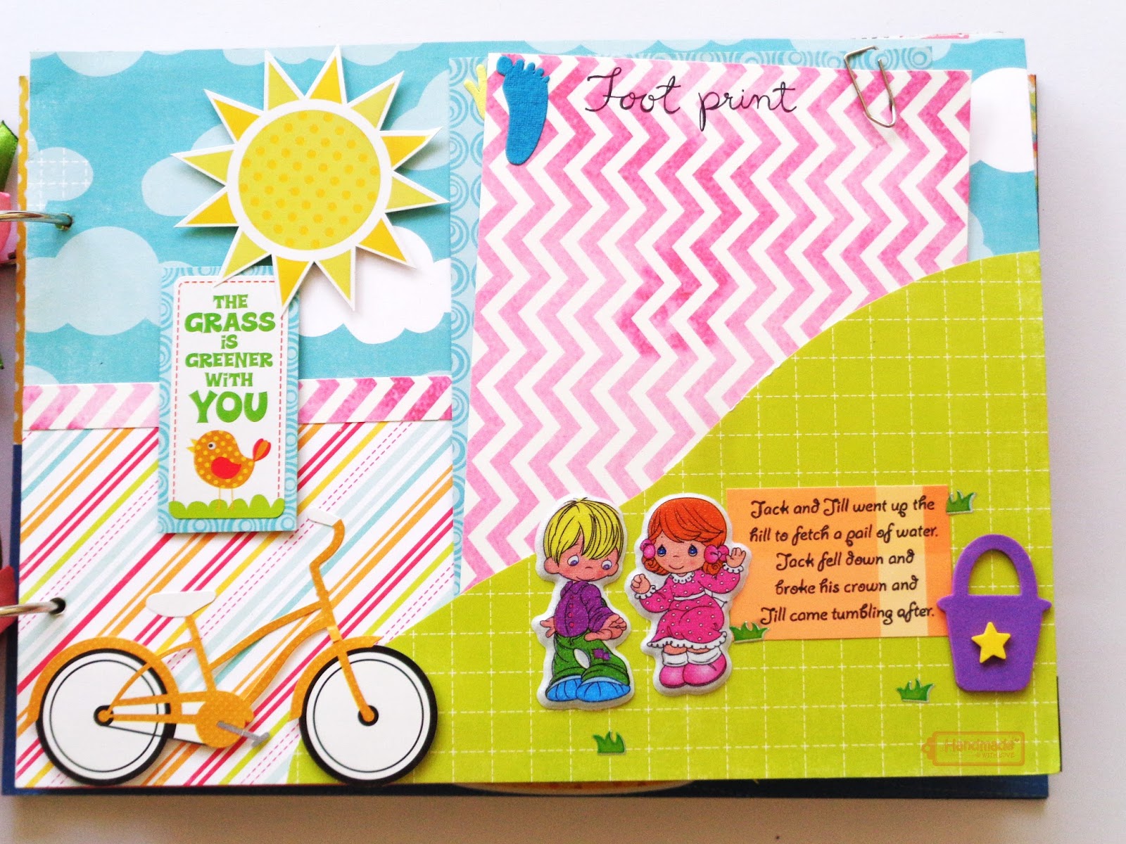 Baby Girl Scrapbook/Album Nursery Rhyme Theme!