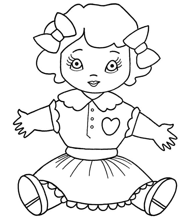 Coloring Pictures Of Dolls Image Sketches Galleries