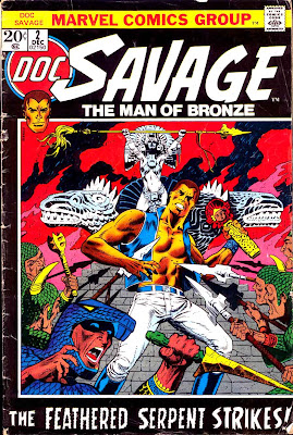 Doc Savage v2 #2 marvel bronze age comic book cover art by Jim Steranko