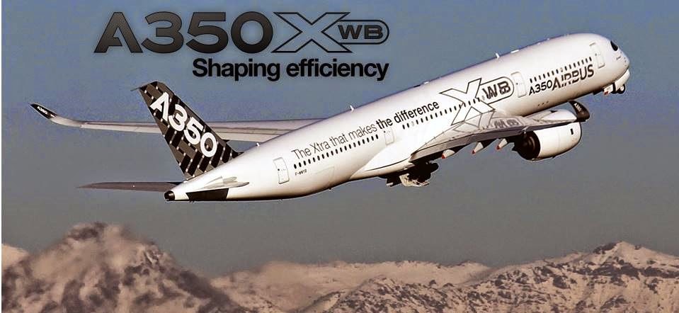 Airbus A350XWB por primera vez en Santiago de Chile