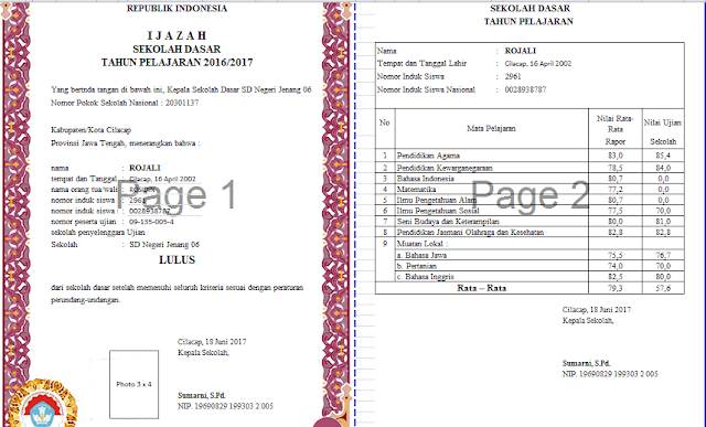 aplikasi ijazah tanun 2016/2017