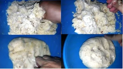 start-kneading-dough-by-adding-water-little-by-little