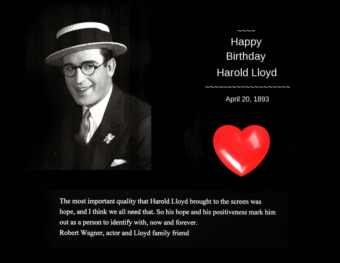 The Glass Character: Happy Birthday, Harold!