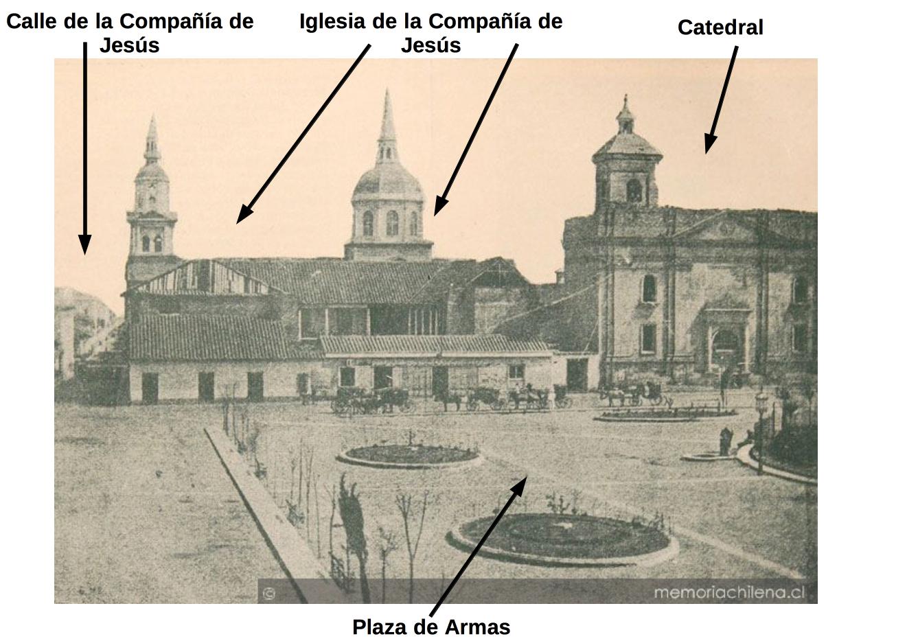 Curioseandando Incendio de la Iglesia de la Compañía de Jesús