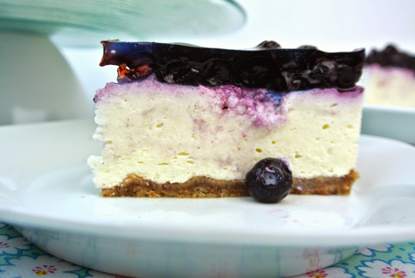 BOM-Glutenfrei: fruchtig feine Vanille Blaubeer Torte