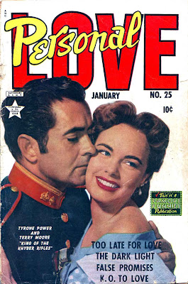 Personal Love v1 #25 Tyrone Power romance comic book photo cover