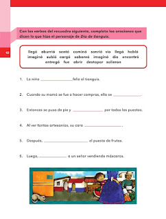 Apoyo Primaria Español 2do grado Bloque 1 lección 18 Día de tianguis 