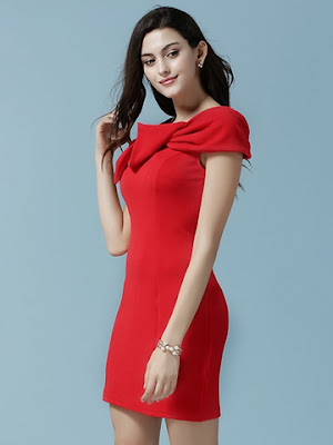 mini dress warna merah terbaru 2016