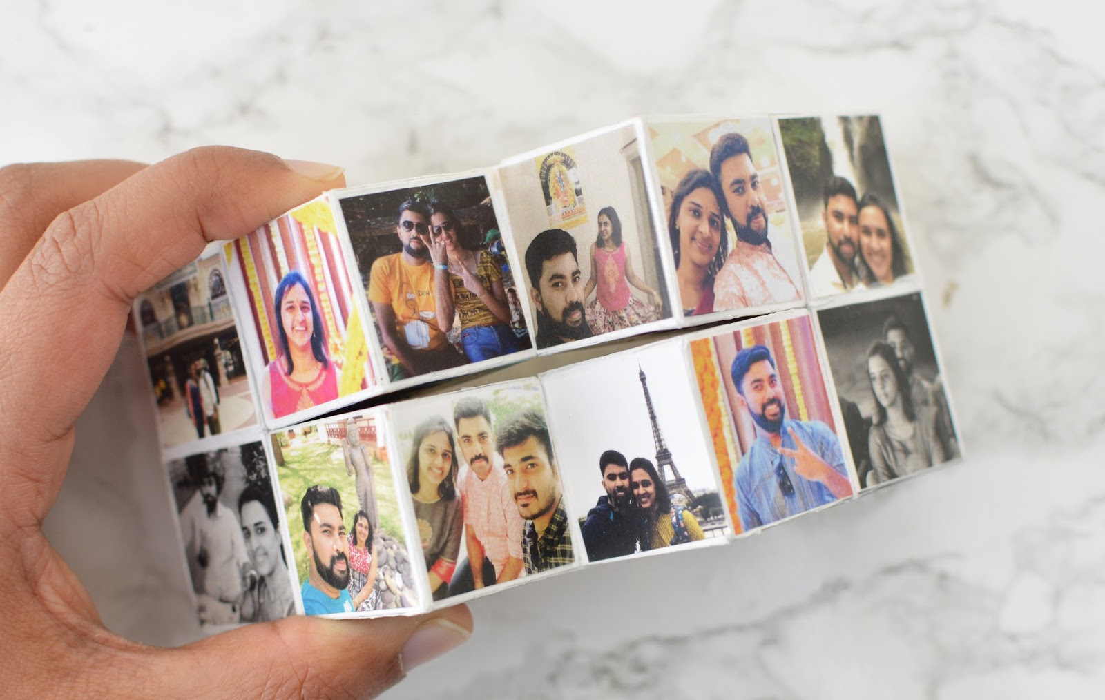 Vikalpah DIY magic folding photo cube