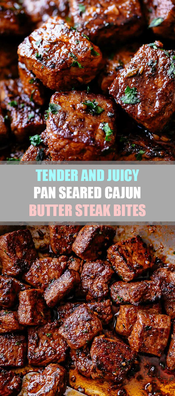 Tender and Juicy Pan Seared Cajun Butter Steak Bites Coreinews