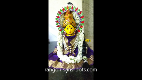 Varamahalakshmi Habba Decoration Ideas Kolam By Sudha Balaji
