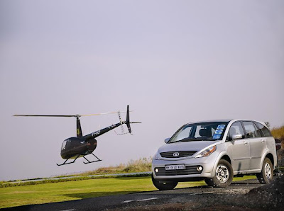 tata aria 4X2 with helicopter