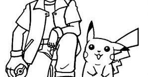 Pokebola, Ash e Pikachu desenhos para colorir imprimir e pintar do Pokemon  - Desenhos para pintar e colorir