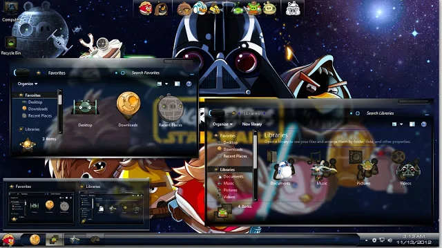angry birds starwars theme, angry birds skin pack