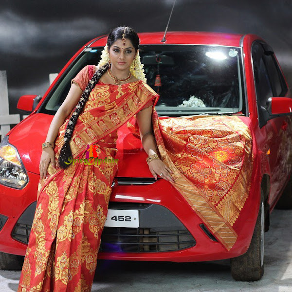 Meera Nandan mallu Televison anchor and actress hot photos in saree