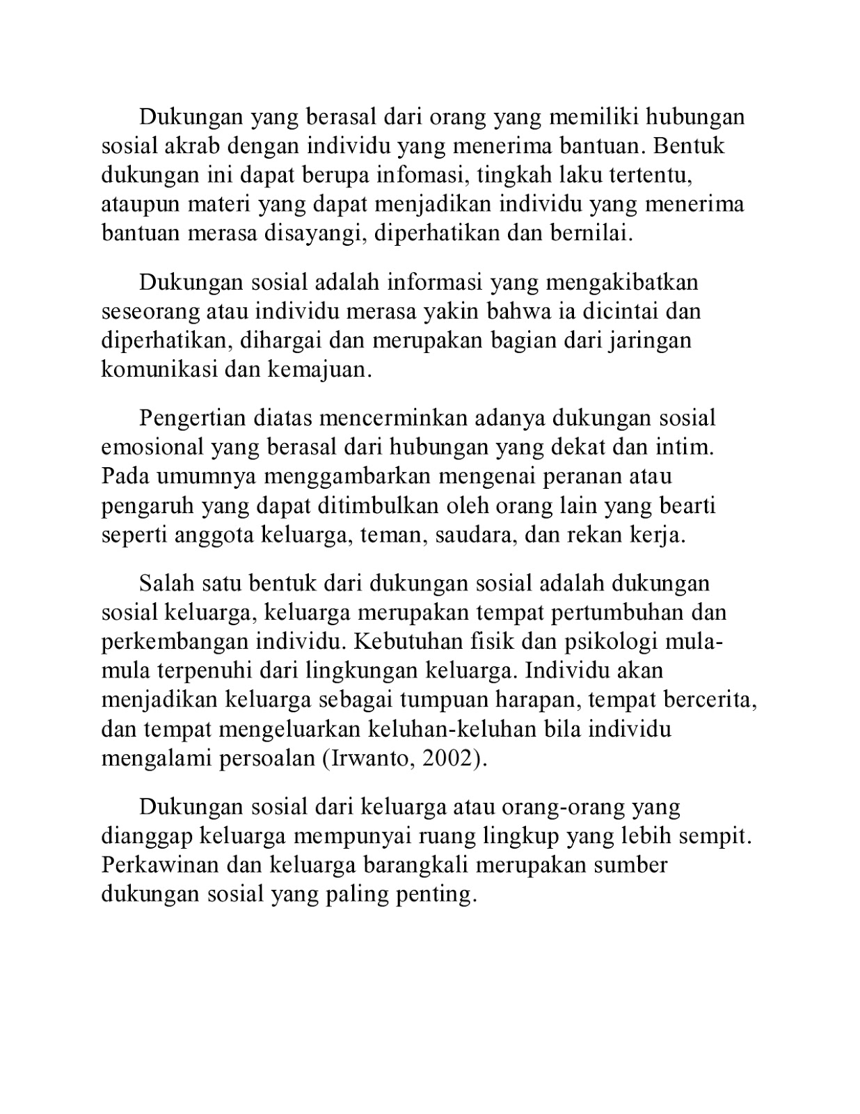 PEKSOS BAMBANG RUSTANTO: TEORI DUKUNGAN SOSIAL KELUARGA