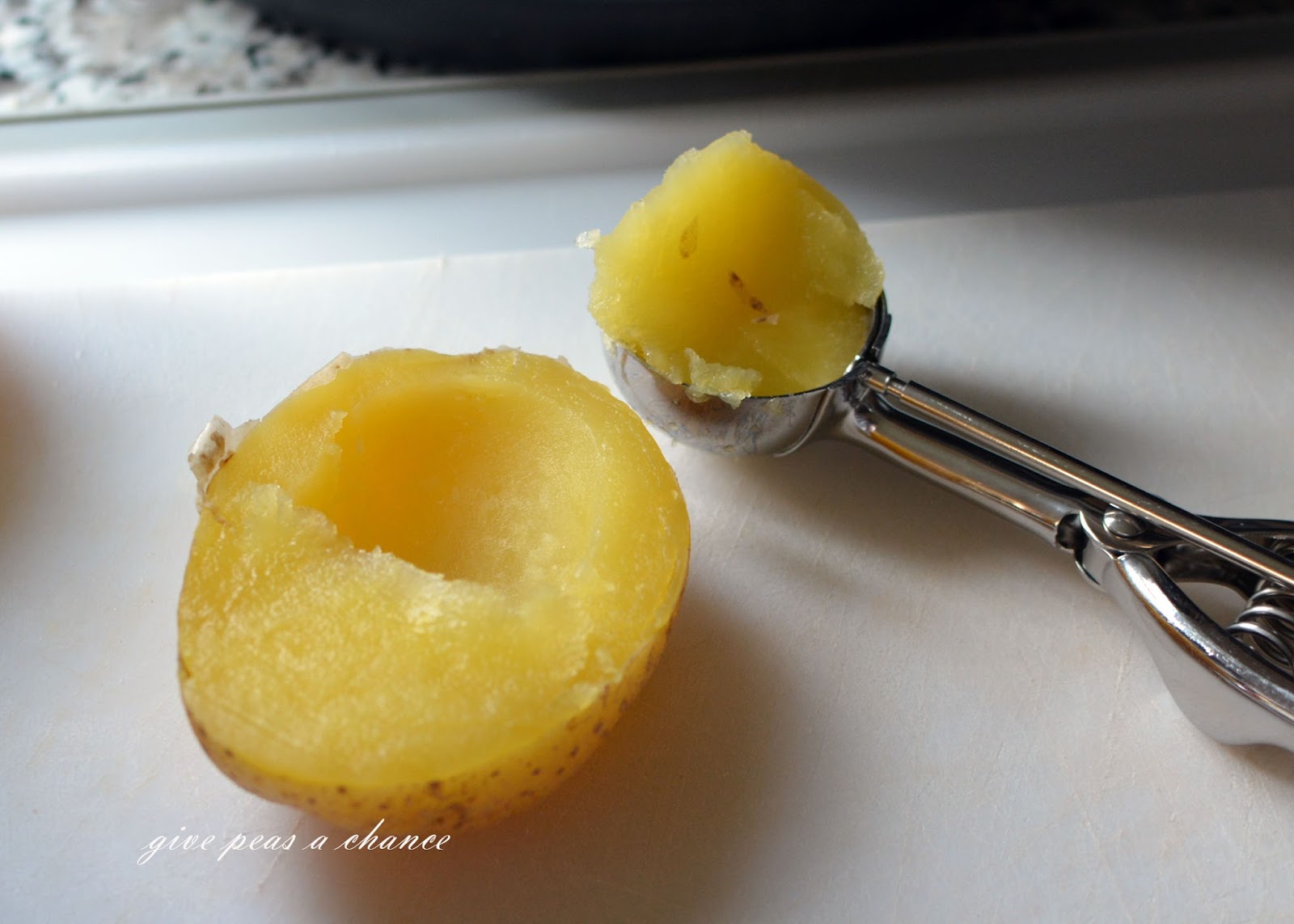 Give Peas a Chance Twice Baked Potatoes