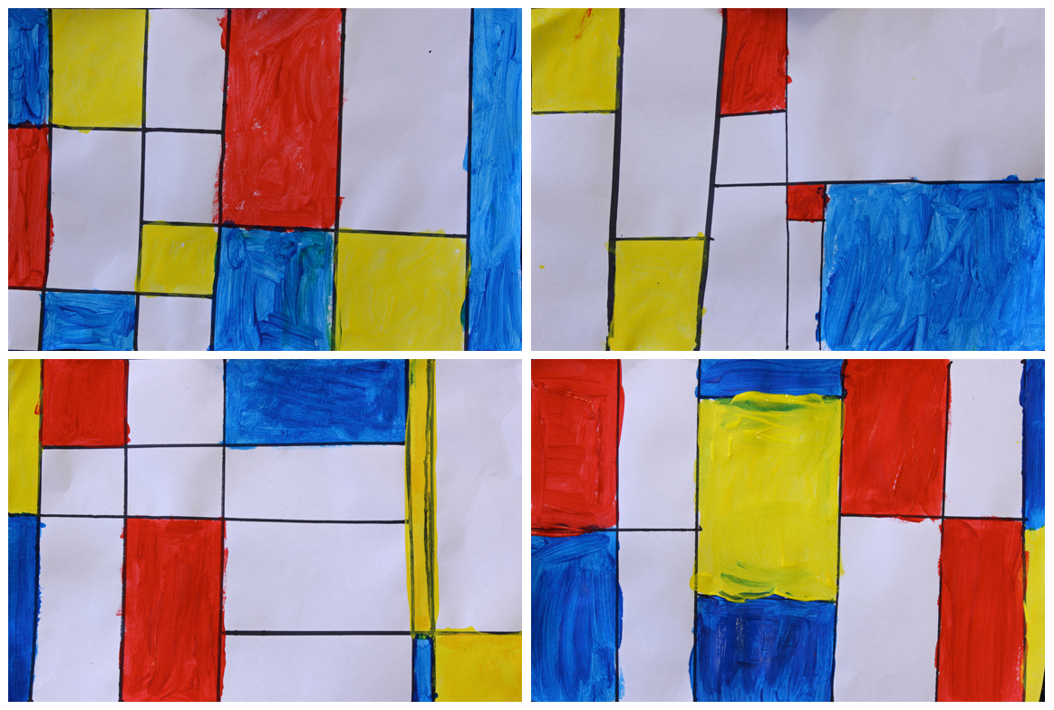 Art With Mr Hall: Mondrian Compositions with Yr 2