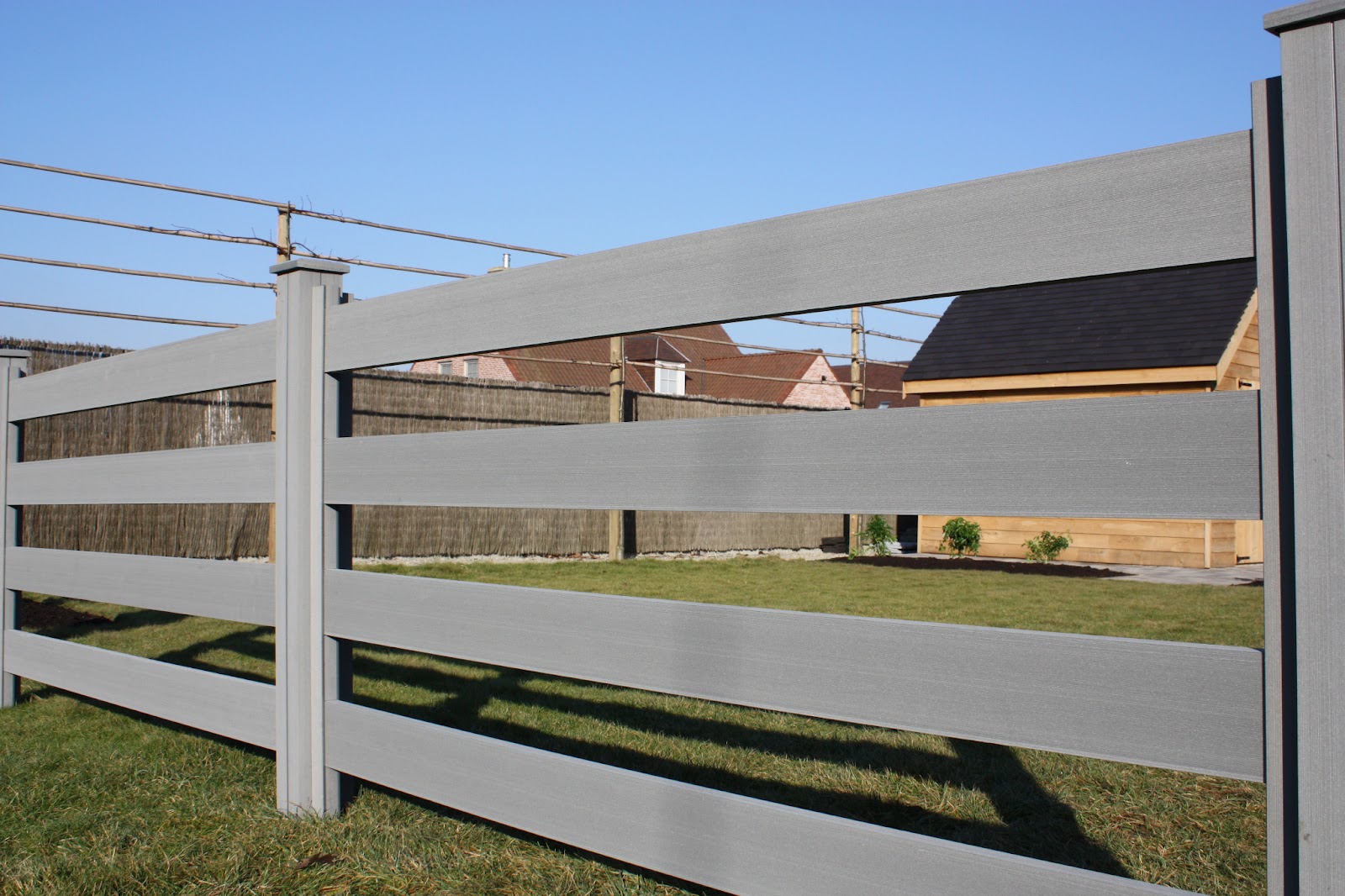 Plastivan: Photos Clôture Ranch DuoFuse Composite Bois et PVC