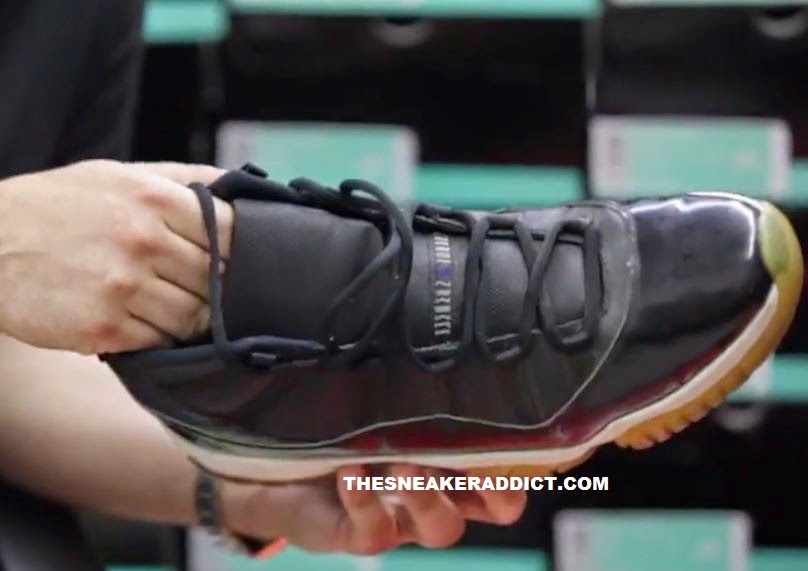 THE SNEAKER ADDICT: Michael Jordan's Unreleased Air Jordan 11 Space jam Concord Sample Shoe Worn 
