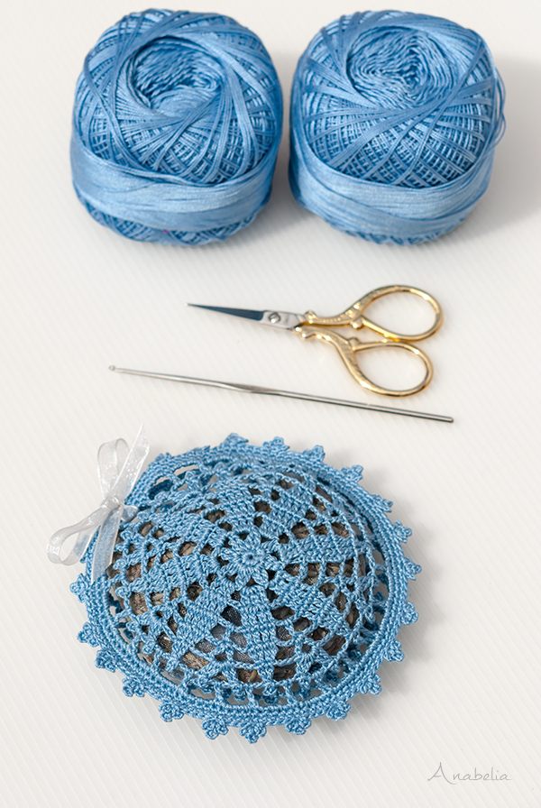 Crochet Lavender Sachets free pattern by Anabelia Craft Design