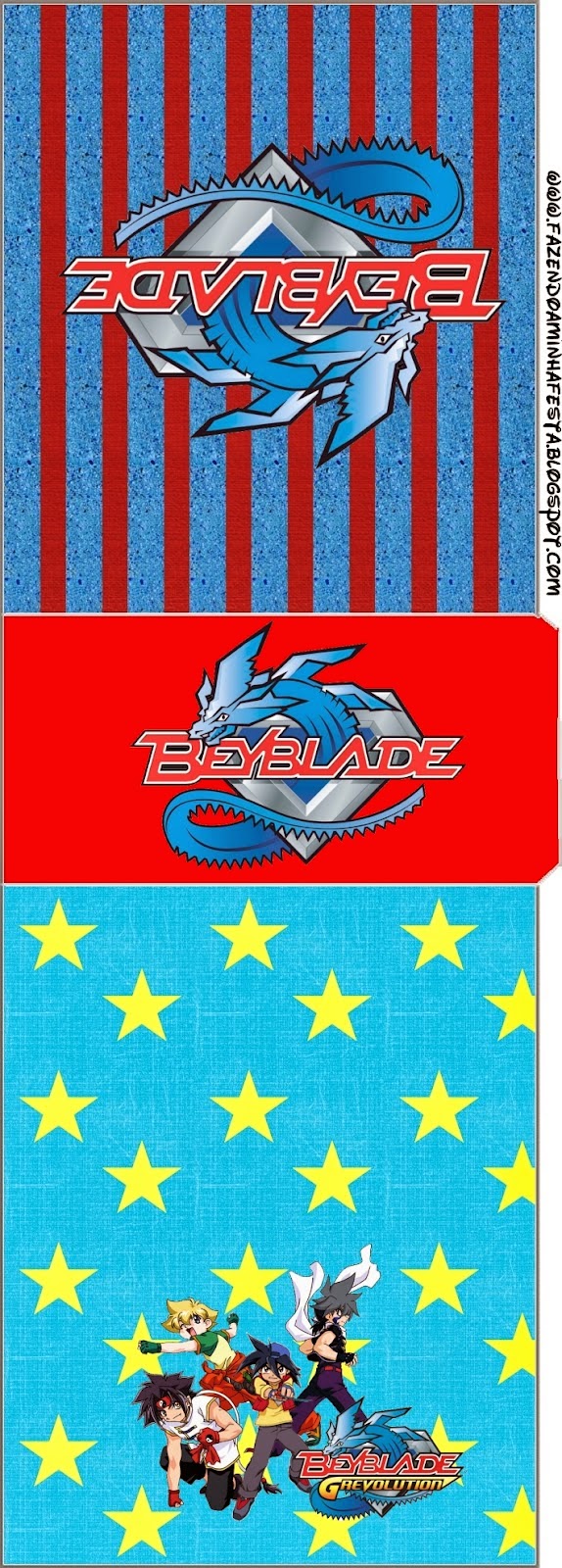 Beyblade: Free Printable Candy Bar Labels. Beyblade Free Printable Tic Tac Labels.