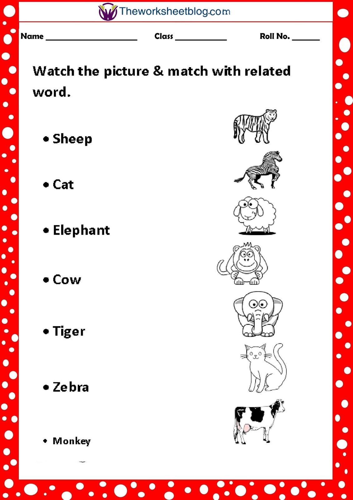 Animal worksheets for Grade 1 and Grade 2.