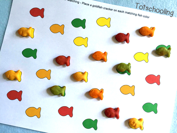 Goldfish Crackers Math & Literacy Pack