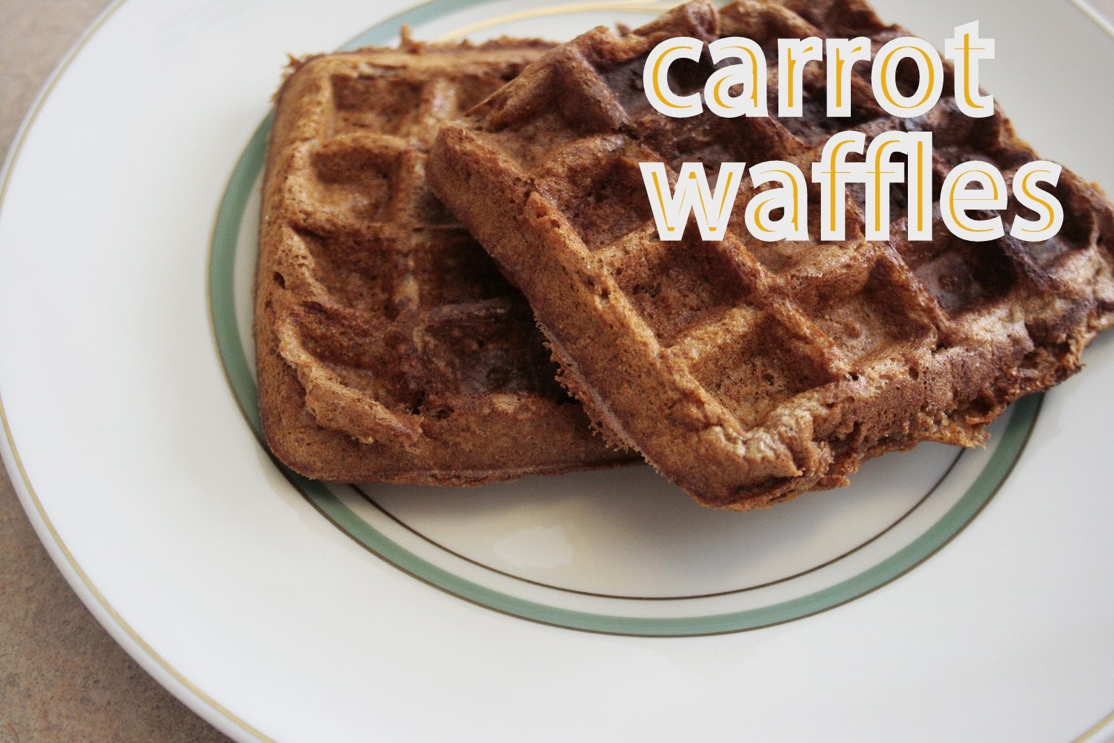 our carlson life: milling mondays: spelt carrot waffles