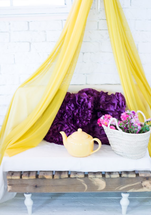 Banco palets dosel diy