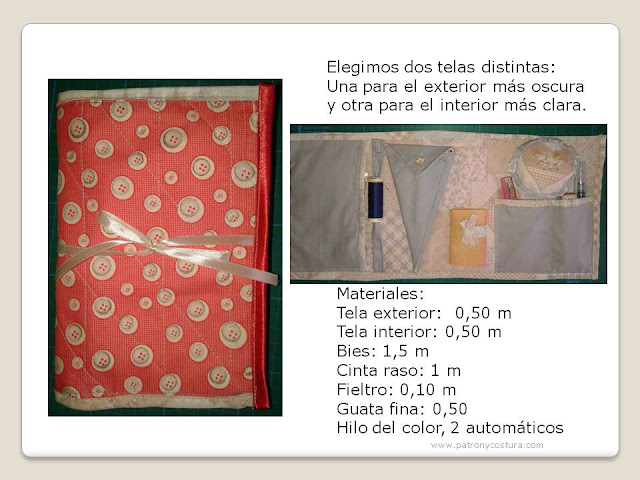 Costurero portátil. Tema 184 http://www.patronycostura.com/2016/10/costurero-portatiltema-184.html
