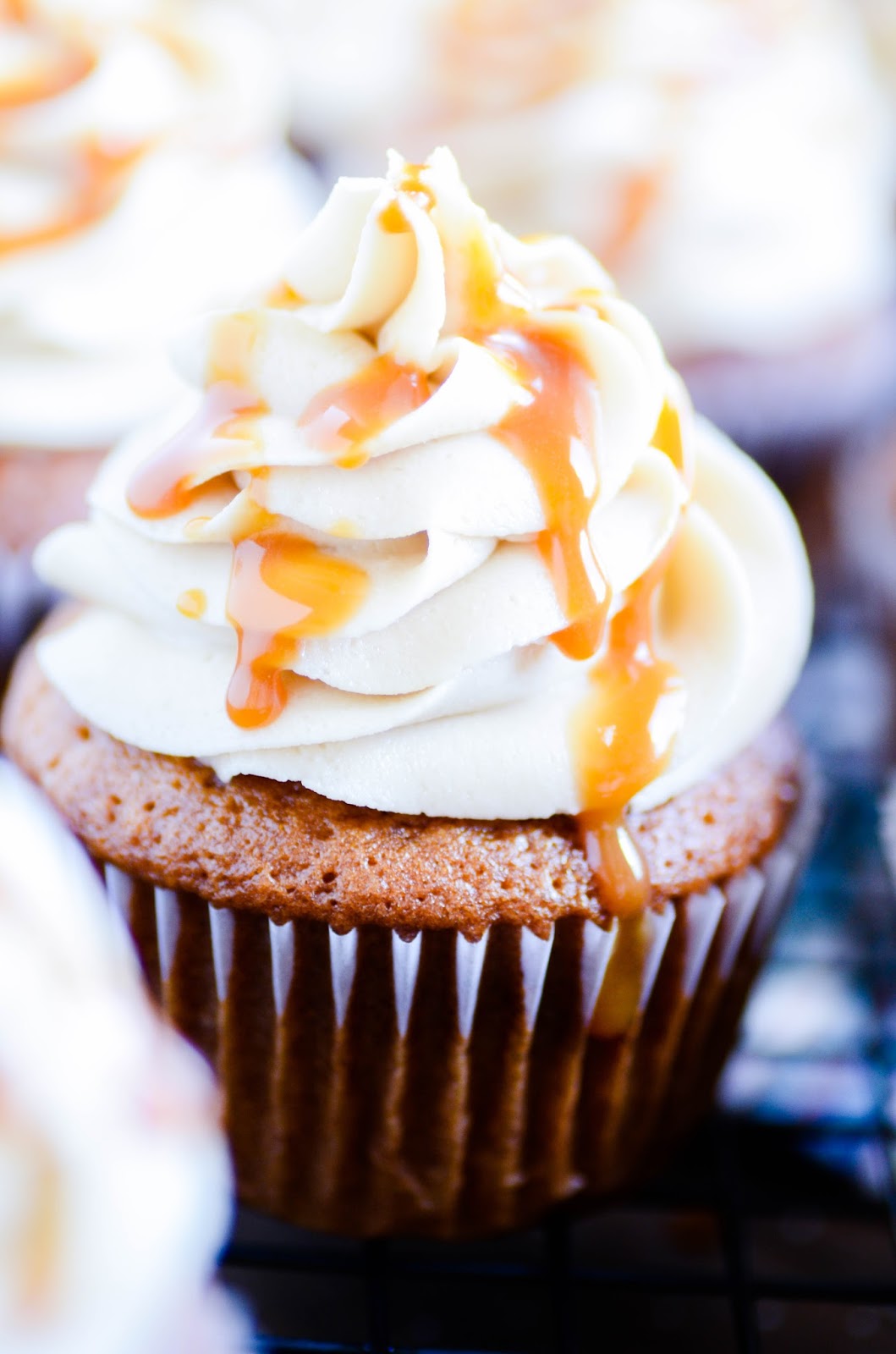 The most perfect caramel frosting of all time. Easy to make and easier to eat!