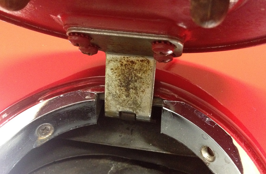 1976 Corvette Stingray Restore, Repair, Detail Detailing Gas Cap Door