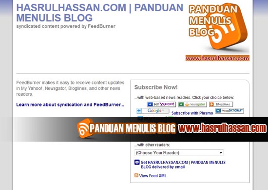 Subscribe for hasrulhassan.com feed via email