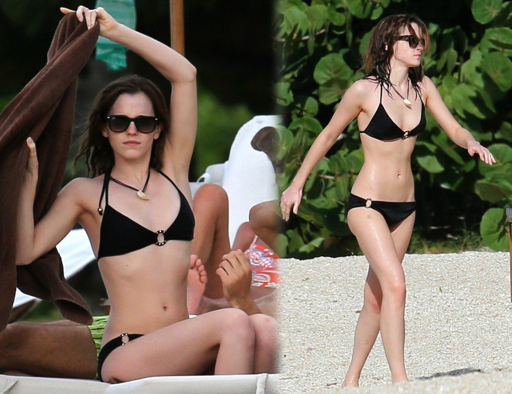 Hot Emma Watson in Bikini.