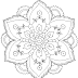 Detailed Flower Coloring Pages For Adults