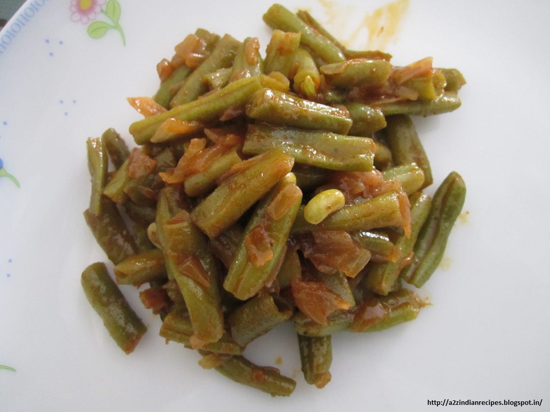a2zindianrecipes: French Beans / Farasbee Bhaji